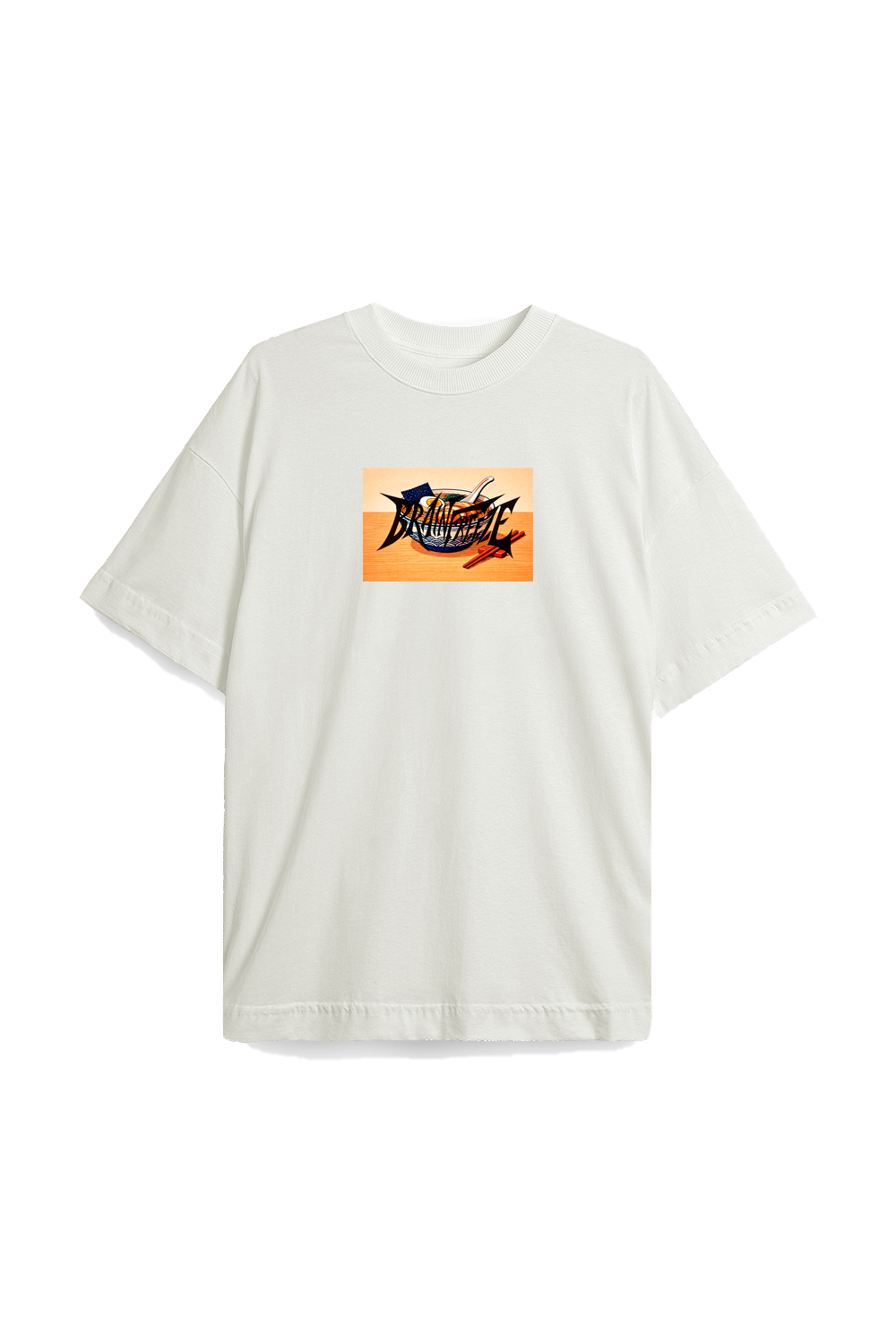 RAMEN BOWL TEE - OVERSIZED / OFF-WHITE