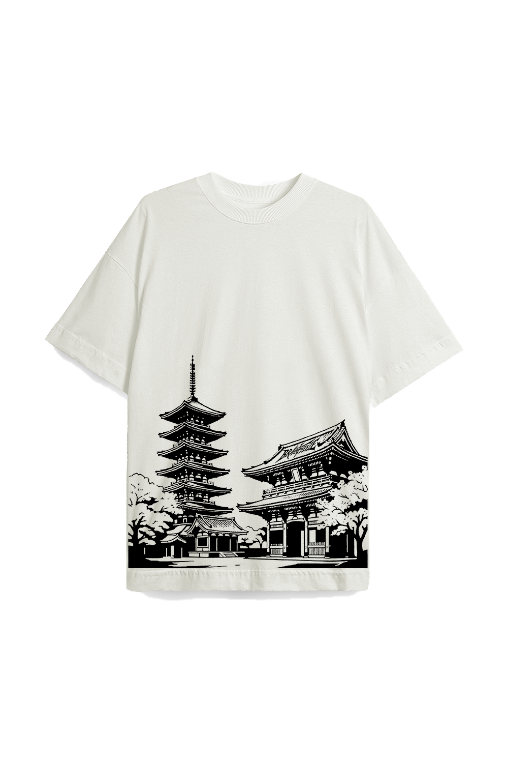 TEMPLE TEE - OVERSIZED / OFF-WHITE