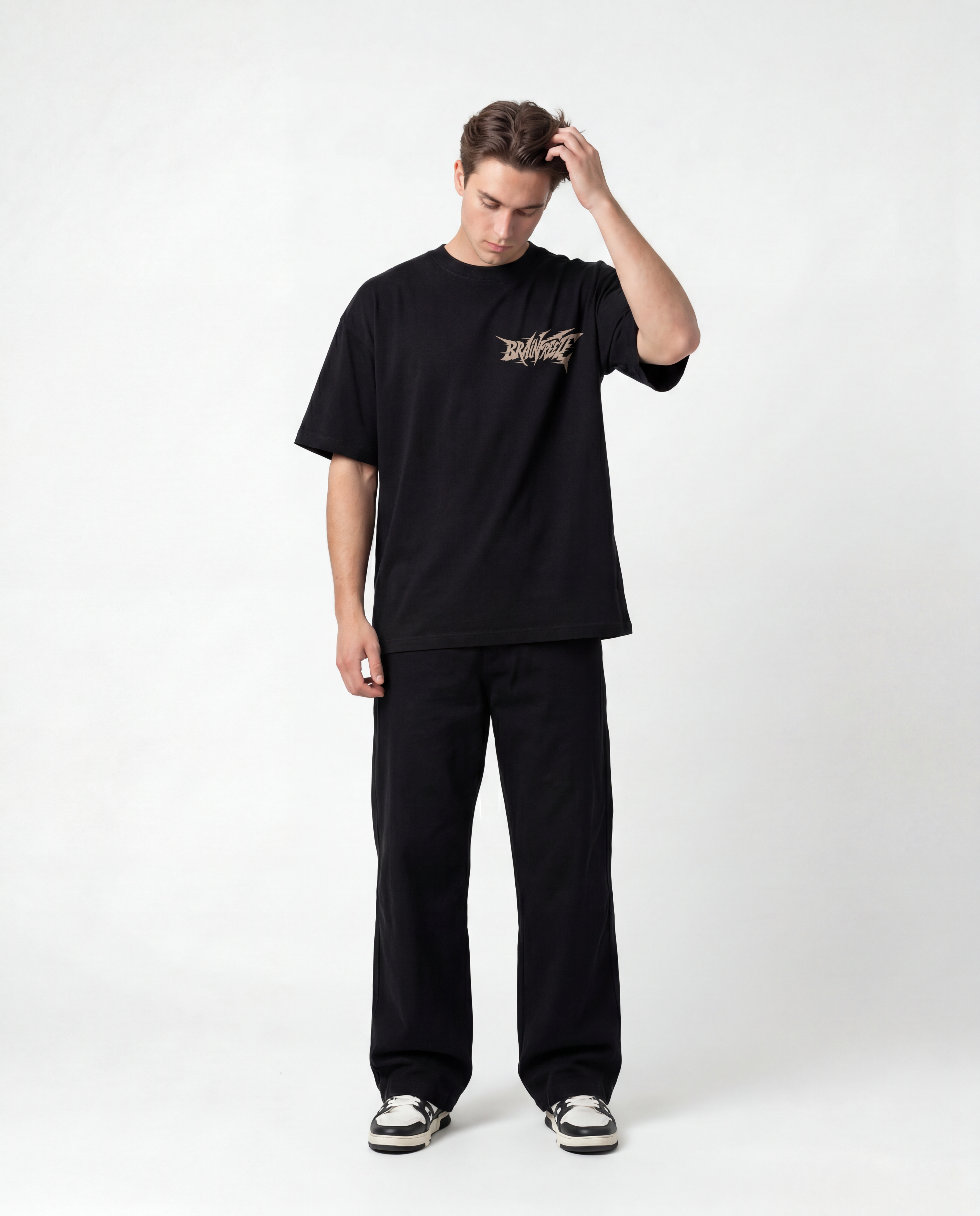 Camiseta Wild Ride Alien Oversized Preto