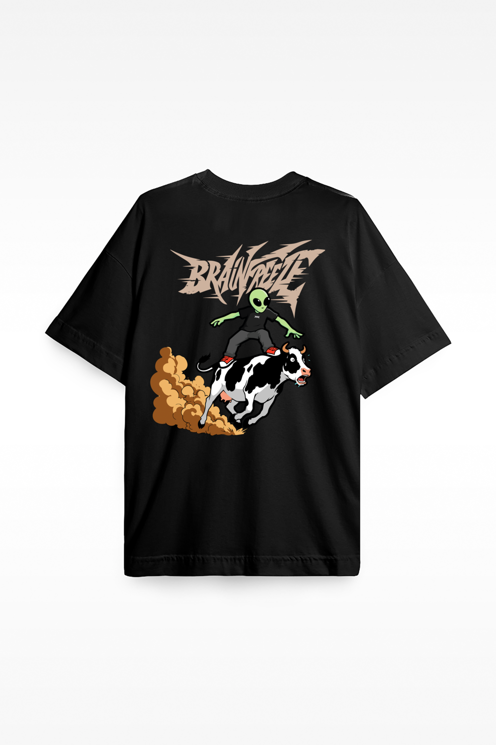 Camiseta Wild Ride Alien Oversized Preto