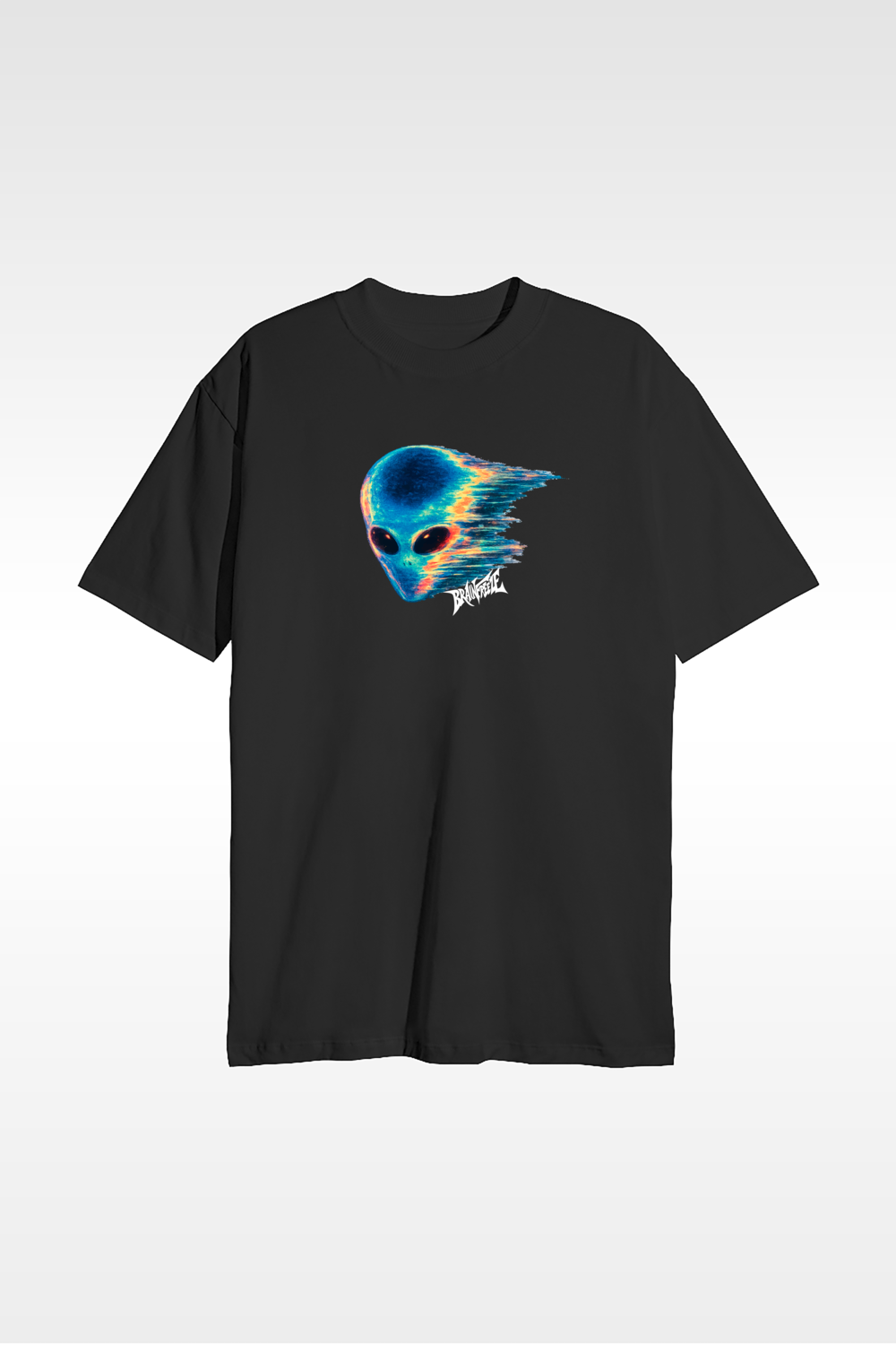 Camiseta Distortion Alien Streetwear Preto